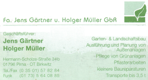 Fa. Jens Gärtner u. Holger Müller GbR